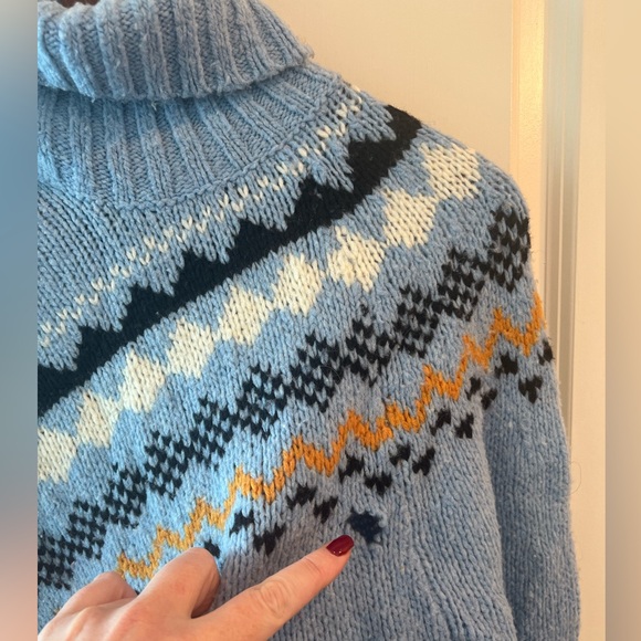 Derek Lam 10 Crosby Diagonal Fair Isle Turtleneck - Picture 6 of 16